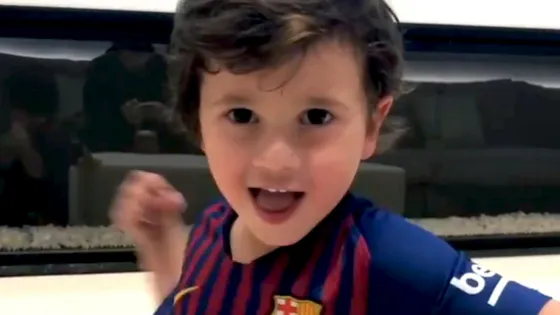 Mateo Messi es furor tras imitar a Diego Maradona