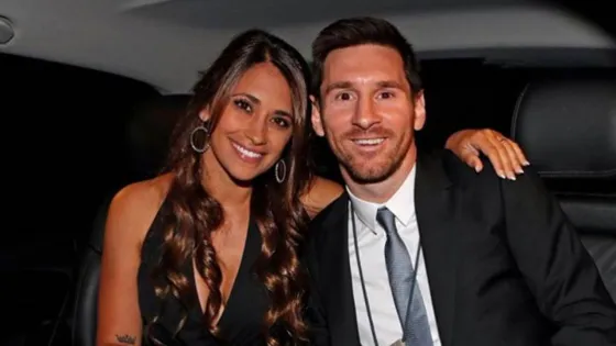 Los looks de Messi y Anto Rocuzzo en la fiesta de Luis Suárez y Sofía Balbi