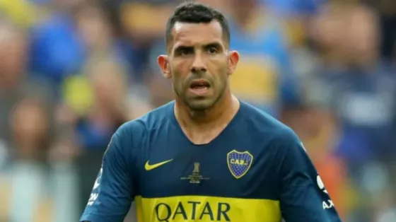 Tevez picante con River