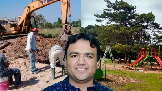 INSÓLITO: El Intendente usó las maquinas del municipio para la extracción de los caños