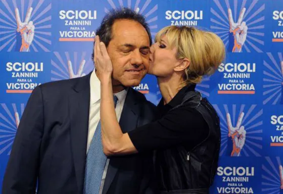 Karina Rabolini junto a Daniel Scioli