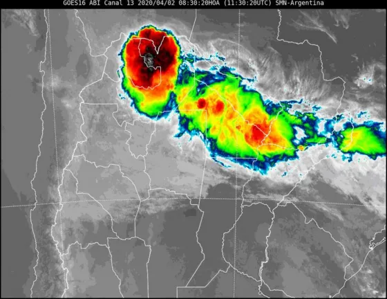 La ciudad de Salta está bajo alerta meteorológica