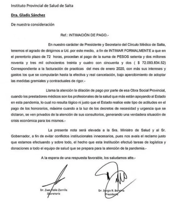 El IPS no les paga hace 3 meses a los médicos