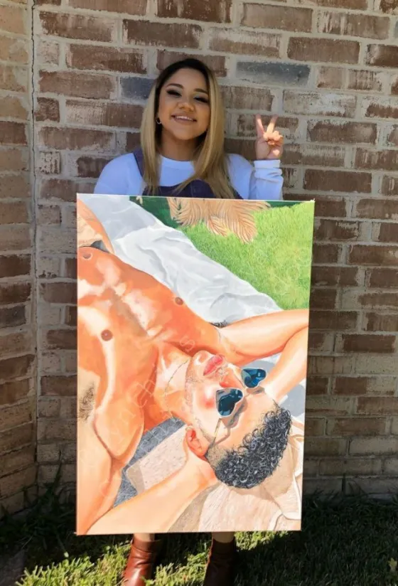 Bad Bunny ofreció 5 mil dólares por un cuadro con su imagen