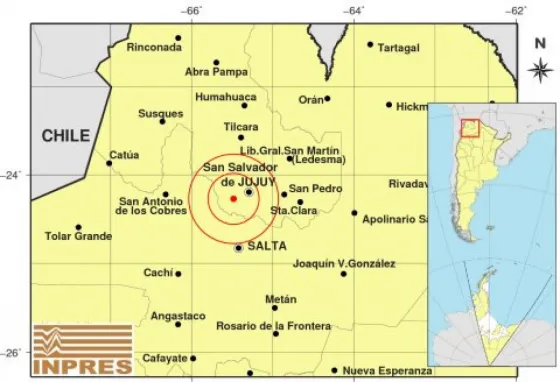 ¡Tembló Salta! Es el segundo sismo que se registra en el día