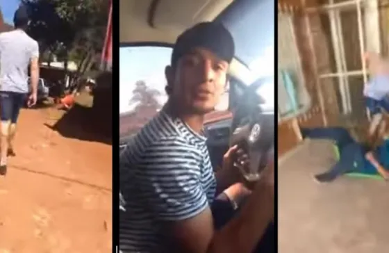 Le dio una golpiza a un gitano que lo estafó y lo transmitió en vivo. Video