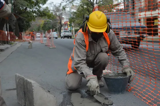 Continúan los trabajos en las bicisendas y ciclovías de la ciudad