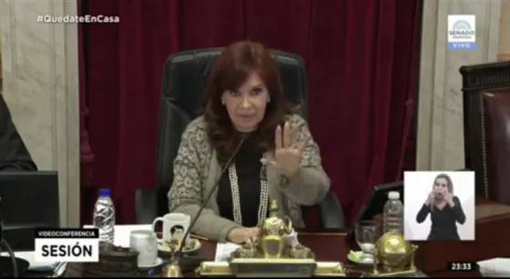 “No me tutee”: fuerte cruce entre Cristina Kirchner y Martín Lousteau en el Senado