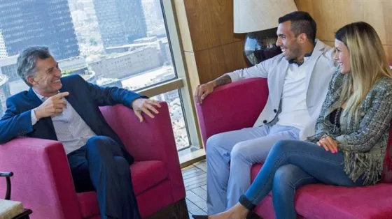 Macri y Tevez juntos en China