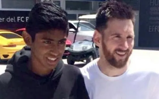 El gran Messi le cumplió el sueño a un santiagueño