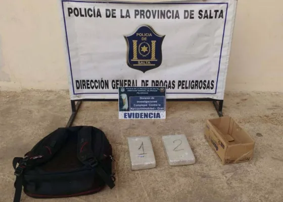 Incautaron más de 8 mil dosis de cocaína en Oran