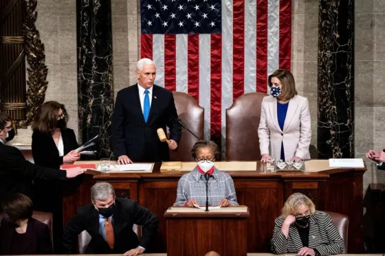 Tras los incidentes en el Capitolio, el Congreso certificó a Joe Biden como presidente de Estados Unidos