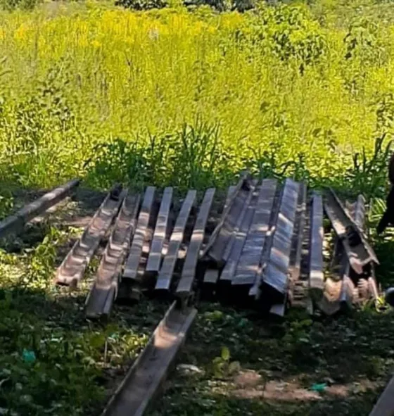 Otra vez Aguaray: se están robando rieles y durmientes del tren ramal C15