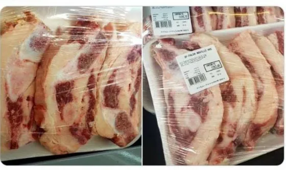 Las imágenes de carne a “precios populares” que generaron polémica en las redes sociales