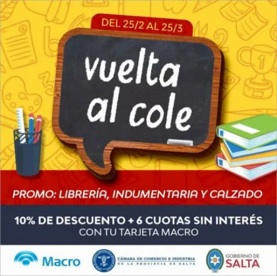 Programa de descuentos "Vuelta al cole", lo que tenés que saber