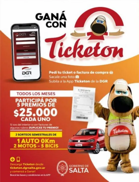 Rentas lanza el concurso Ticketon para toda la provincia