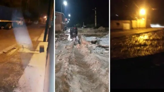 Humahuaca: un fuerte temporal de granizo provocó destrozos