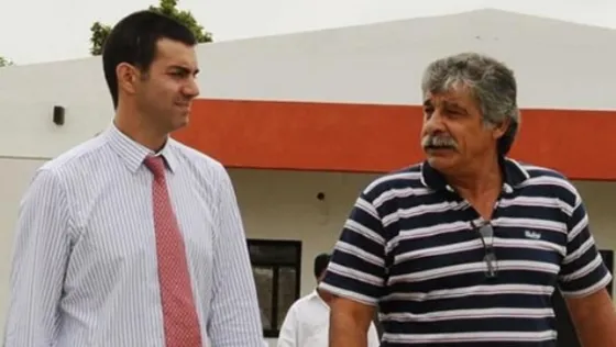 Gobernador Juan Manuel Urtubey junto al Pte. del Foro de Intendentes de Salta, Mario Cuenca