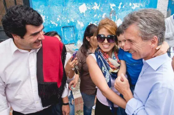 Diputado Provincial, Martín de los Ríos junto al Pte de la Nación, Maurio Macri