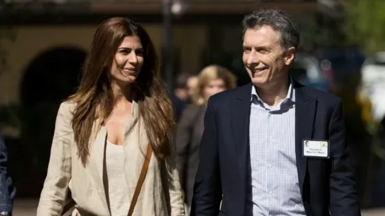 Jualiana Awada junto al presidente Mauricio Macri