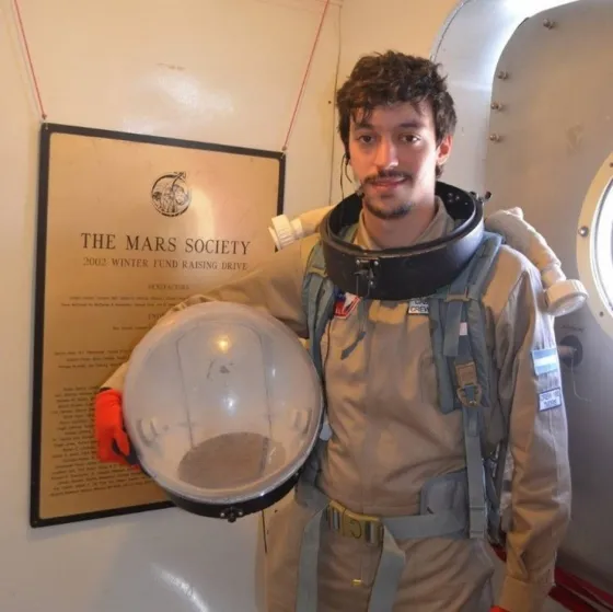 Orgullo argentino: un joven mendocino inventó un robot para las expediciones a Marte