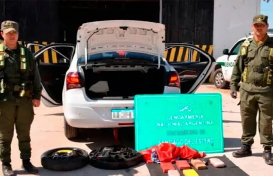 Hasta las manos: detuvieron a un hombre con 7 kg de cocaína