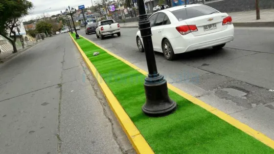 Césped Sintético en Av. Entre Ríos