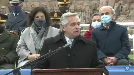 Alberto Fernández en Salta: "Es un enorme honor estar aquí y reconocer lo que fue Güemes"