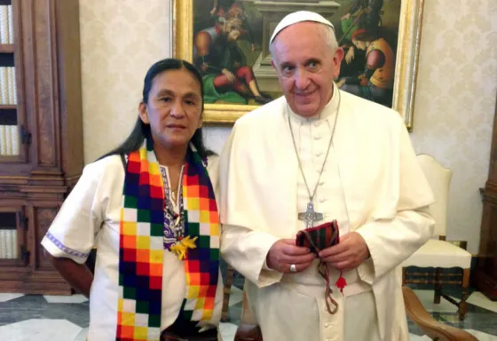El papa le mandó una carta a Milagro Sala