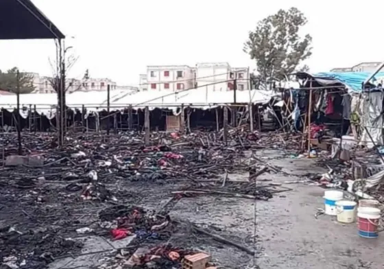 Incendio en la feria de Zona Sur: aseguran que fue intencional