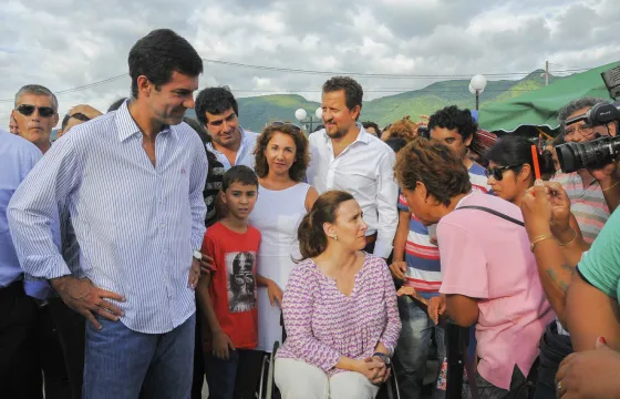 Juan Manuel Urtubey junto a Gabriela Michetti, vicepreisdenta de la Nación