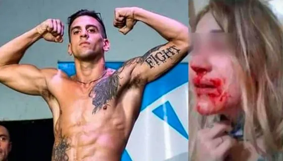 Un luchador de MMA golpeó a una mujer, fue escrachado y terminó detenido