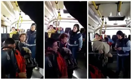 Mirá lo que le pasó por manosear a una mujer en un colectivo. Video