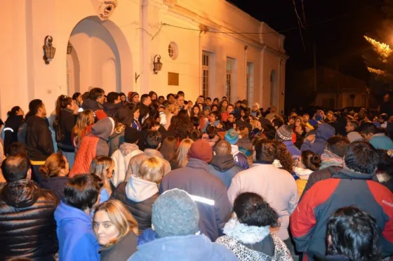 Hubo una manifestación en la comisaría