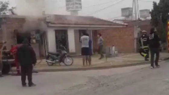 Zona sur: se prendió fuego una casa donde habían niños adentro