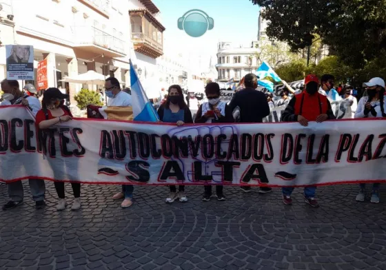 Docentes autoconvocados coparon las calles de Salta