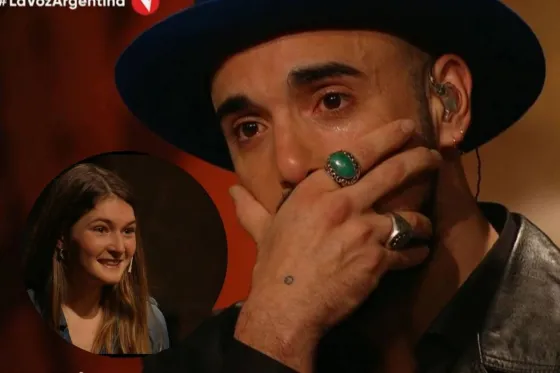 VIDEO: Una cantante de La Voz hizo emocionar a Abel Pintos con su voz