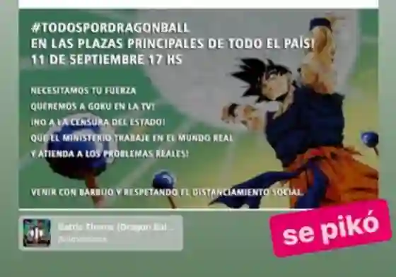 Salteños organizan una marcha en contra de la censura de Dragon Ball