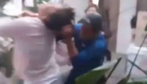 General Mosconi: Filmaron a un hombre a las piñas con su hermana