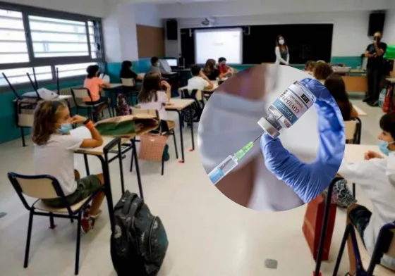 En las escuelas se vacunará a los menores de entre 3 y 11 años