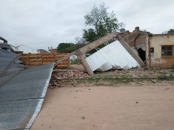 El viento hizo estragos en una escuelita salteña