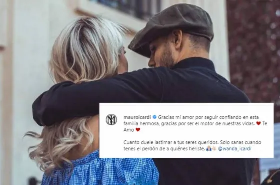 ¡Wanda Nara perdonó a Icardi! Y Mauro está como 'perro arrepentido' en redes