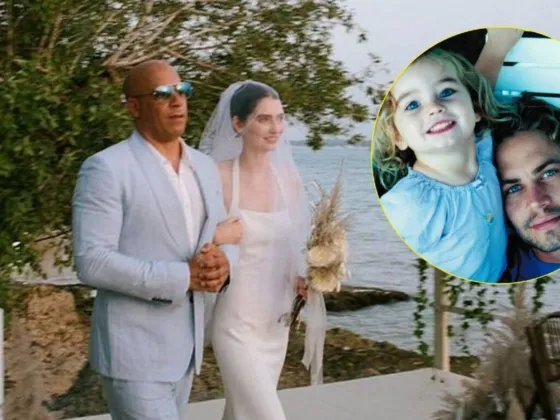 La hija de Paul Walker fue acompañada al altar por Vin Diesel en su casamiento