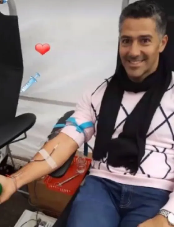 Gastón Galíndez en el día de la donación de órganos