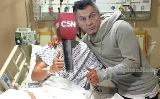 Los increíbles memes del micrófono de C5N tras el incidente con Mauricio Macri