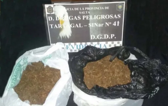Más de 7 mil dosis de drogas secuestradas y tres detenidos en Tartagal