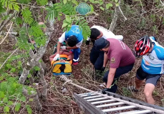 Urgente: Una ciclista bajaba del cerro San Bernardo y desbarrancó