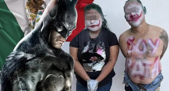 Un “Batman” aterroriza ladrones en México: los ata a postes y los maquilla como el “Joker”