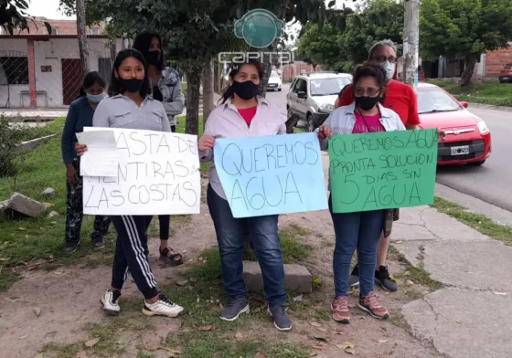 Vecinos del barrio Las Costas están sin agua hace cinco días