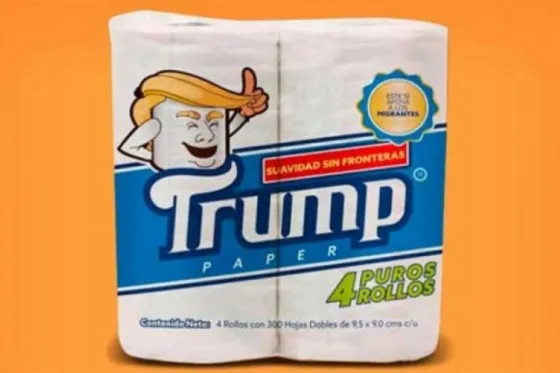 Crean el papel higiénico "Trump" para ayudar a inmigrantes. Video